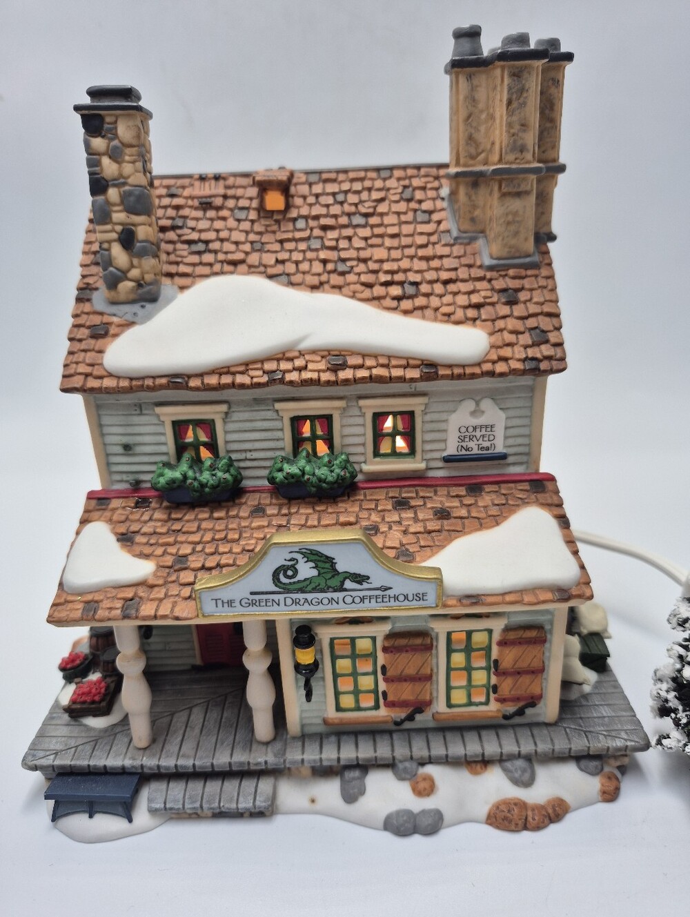 Department 56 New england village Green Dragon coffee house
